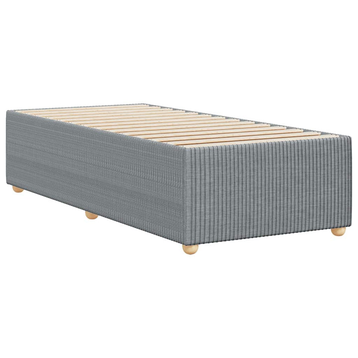 Sengeramme uden madras Lysegrå 90x200 cm Stof