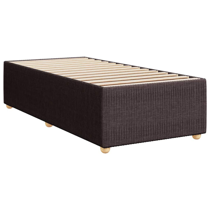 Sengeramme uden madras Mørkebrun 90x200 cm Stof