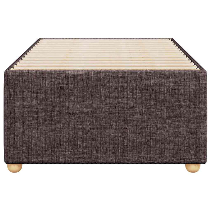 Sengeramme uden madras Mørkebrun 90x200 cm Stof