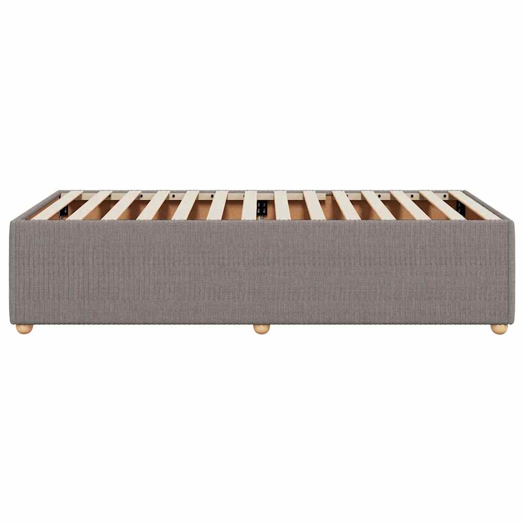 sengeramme uden madras 90x200 cm stof gråbrun