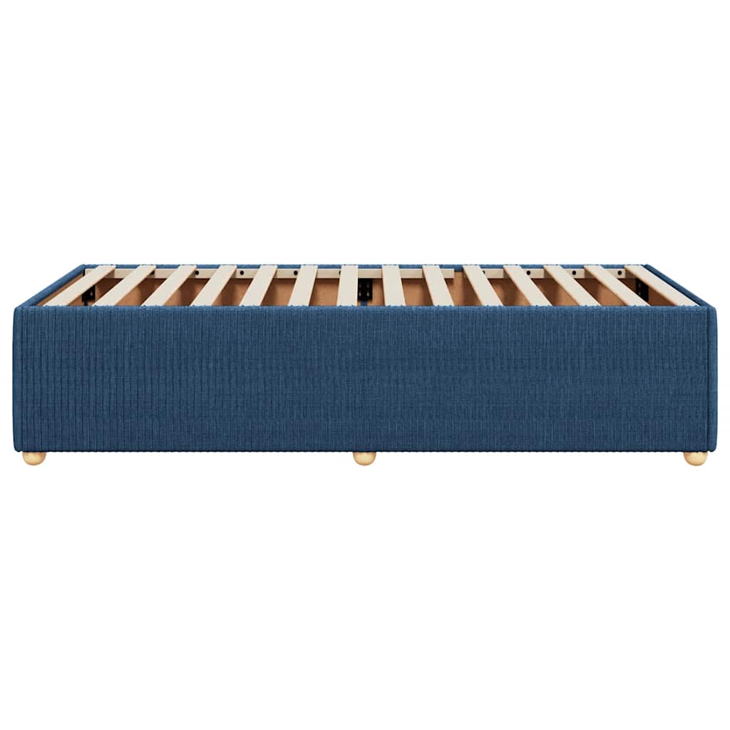 sengeramme uden madras 90x200 cm stof blå