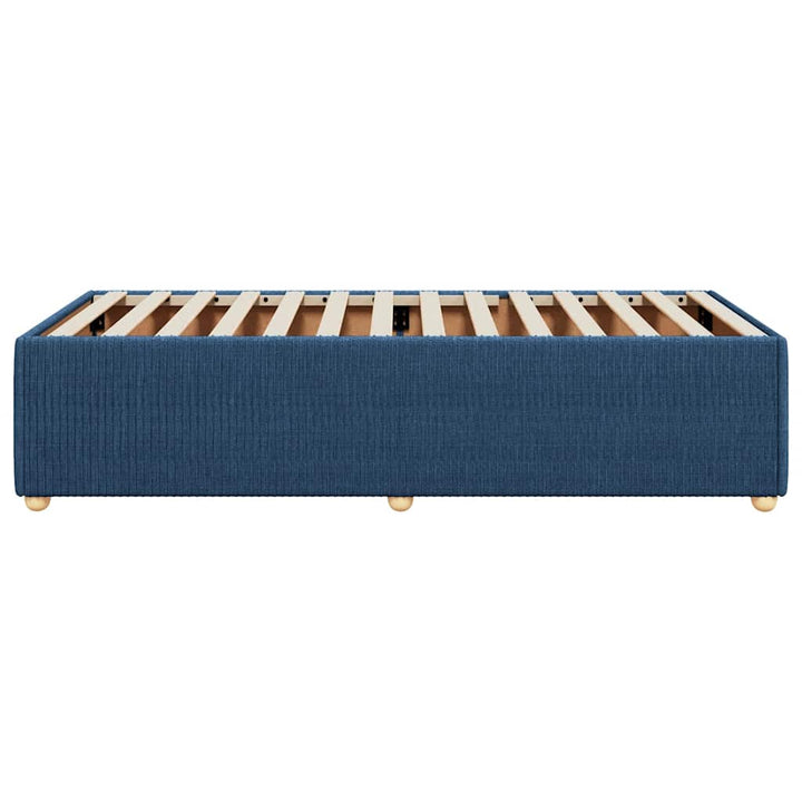 sengeramme uden madras 90x200 cm stof blå
