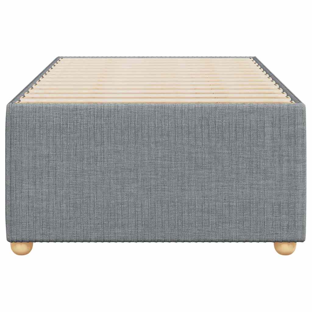 Sengeramme uden madras Lysegrå 100x200 cm Stof