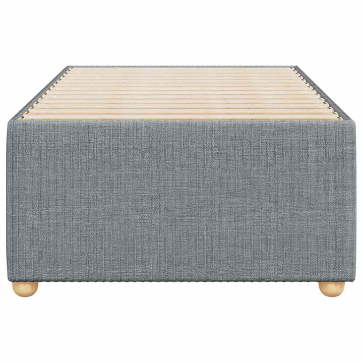 Sengeramme uden madras Lysegrå 100x200 cm Stof