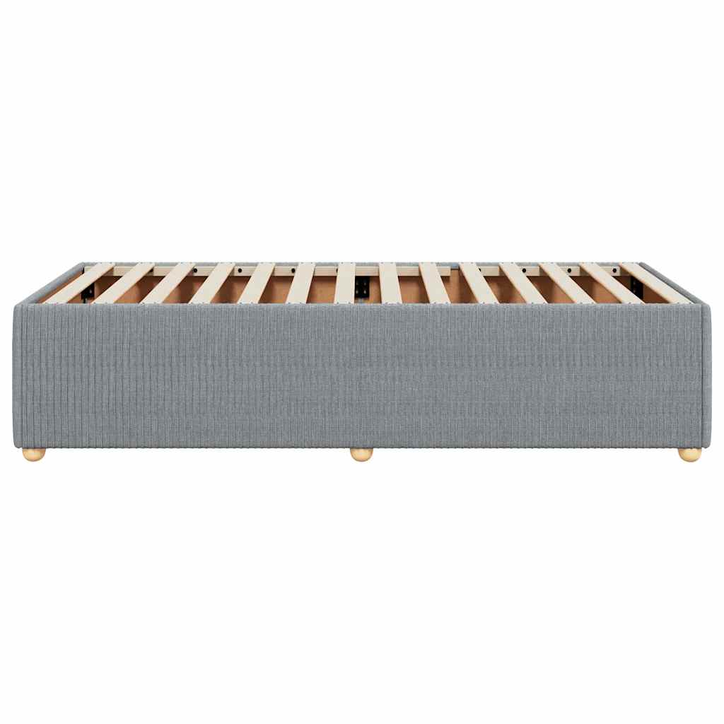 Sengeramme uden madras Lysegrå 100x200 cm Stof