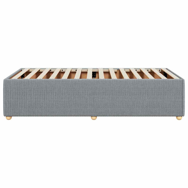 Sengeramme uden madras Lysegrå 100x200 cm Stof