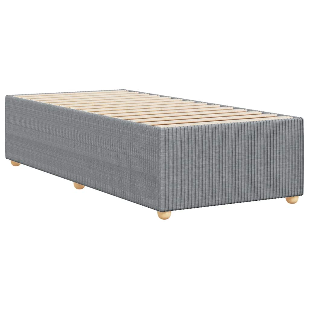 Sengeramme uden madras Lysegrå 100x200 cm Stof