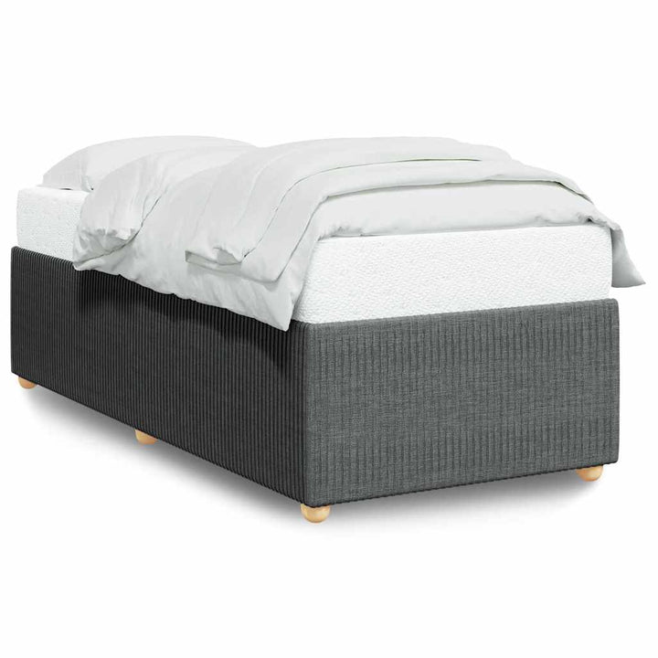 Sengeramme uden madras Mørkegrå 100x200 cm Stof