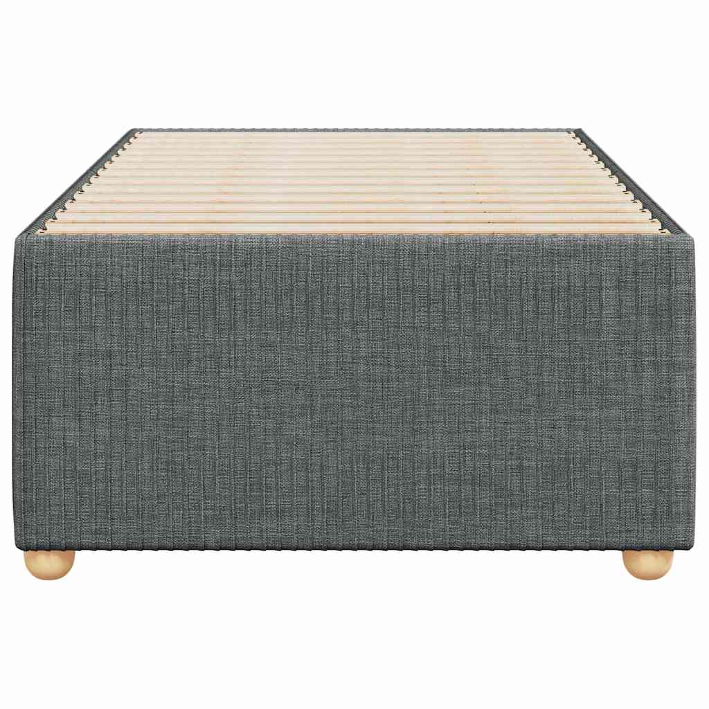 Sengeramme uden madras Mørkegrå 100x200 cm Stof