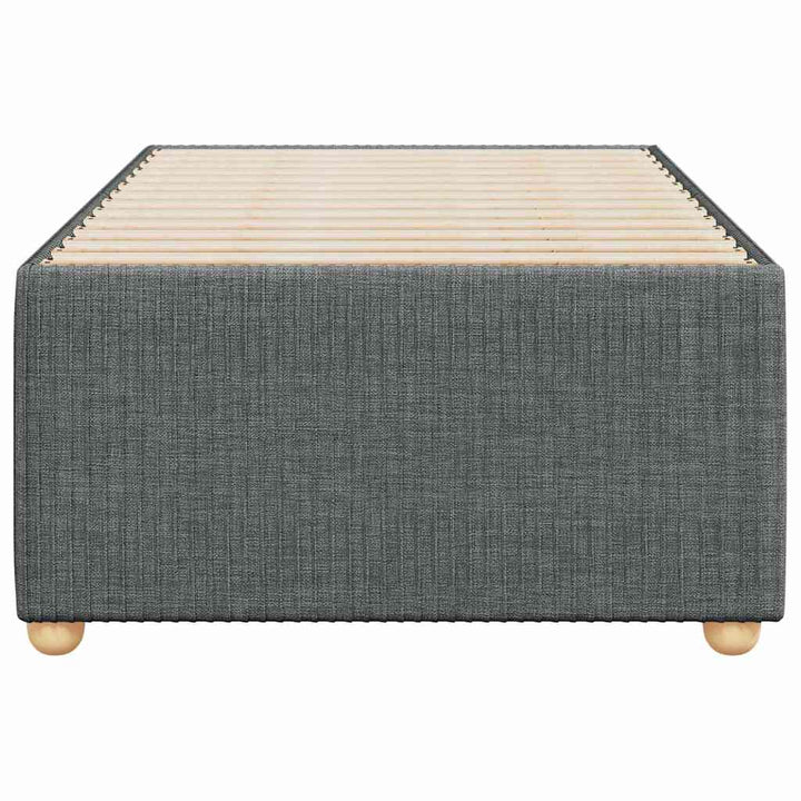 Sengeramme uden madras Mørkegrå 100x200 cm Stof