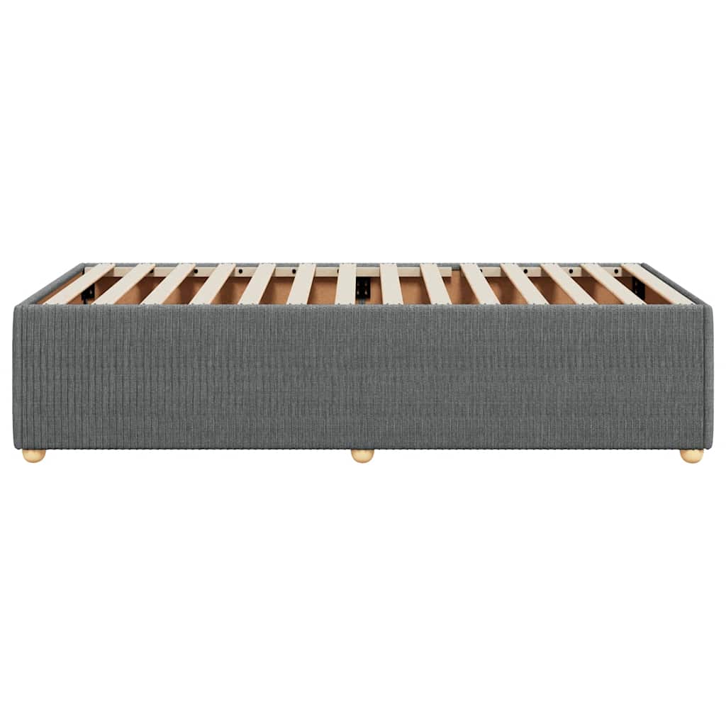 Sengeramme uden madras Mørkegrå 100x200 cm Stof