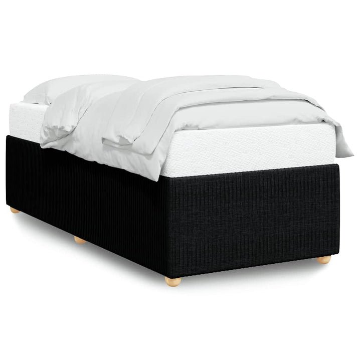 Sengeramme uden madras Sort 100x200 cm Stof