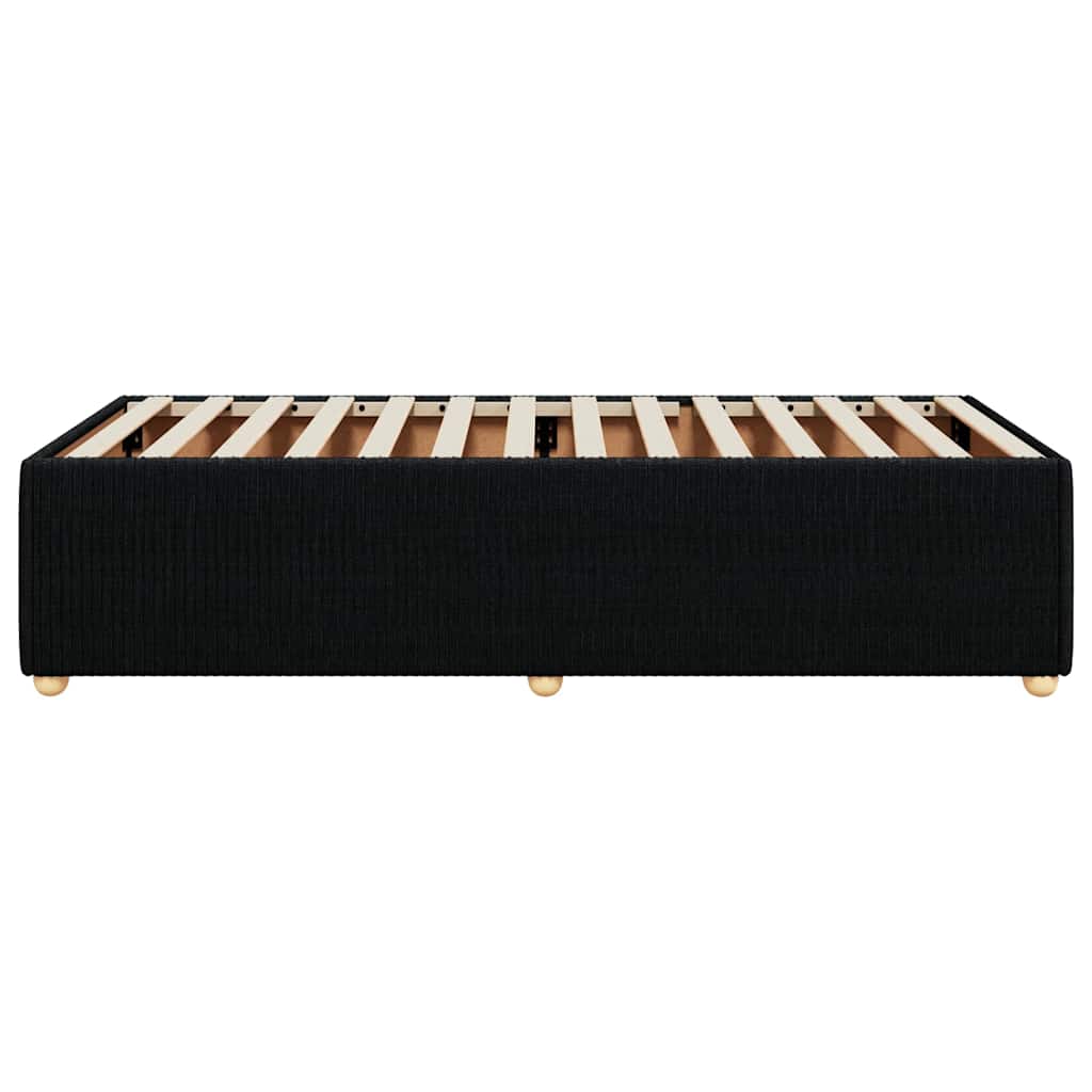Sengeramme uden madras Sort 100x200 cm Stof