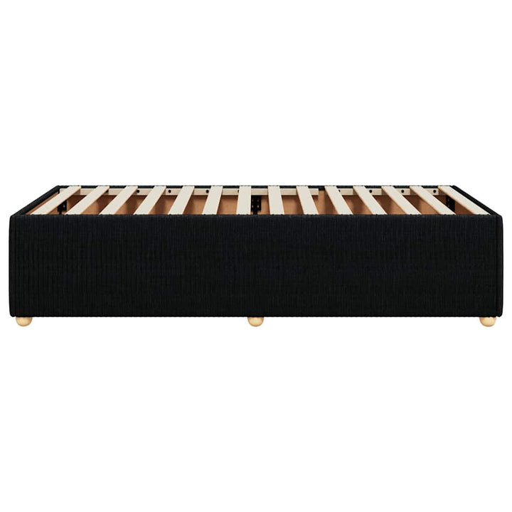 Sengeramme uden madras Sort 100x200 cm Stof