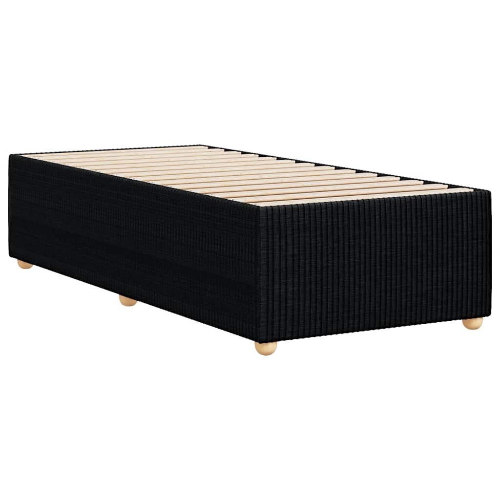 Sengeramme uden madras Sort 100x200 cm Stof