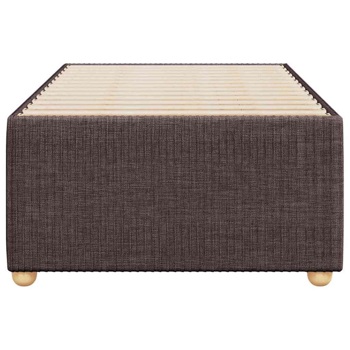 Sengeramme uden madras Mørkebrun 100x200 cm Stof