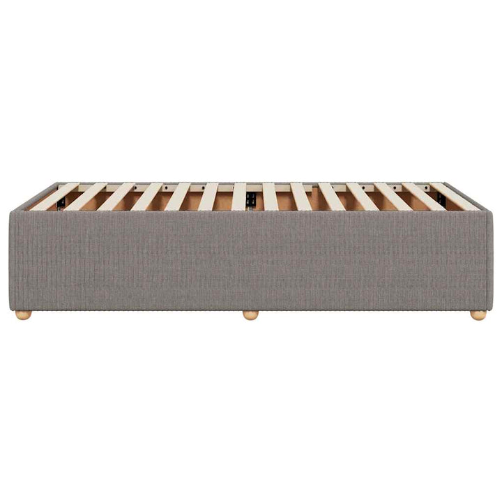 Sengeramme uden madras Taupe 100x200 cm Stof