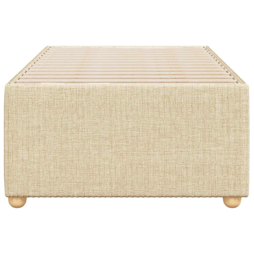 Sengeramme uden madras Creme 100x200 cm Stof