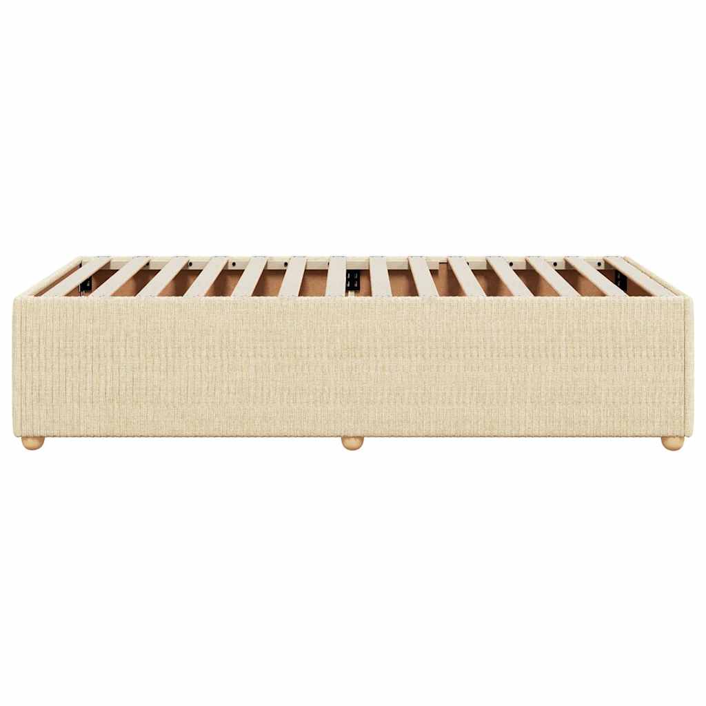 Sengeramme uden madras Creme 100x200 cm Stof