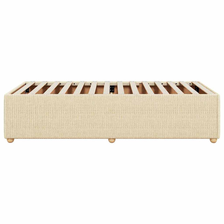 Sengeramme uden madras Creme 100x200 cm Stof