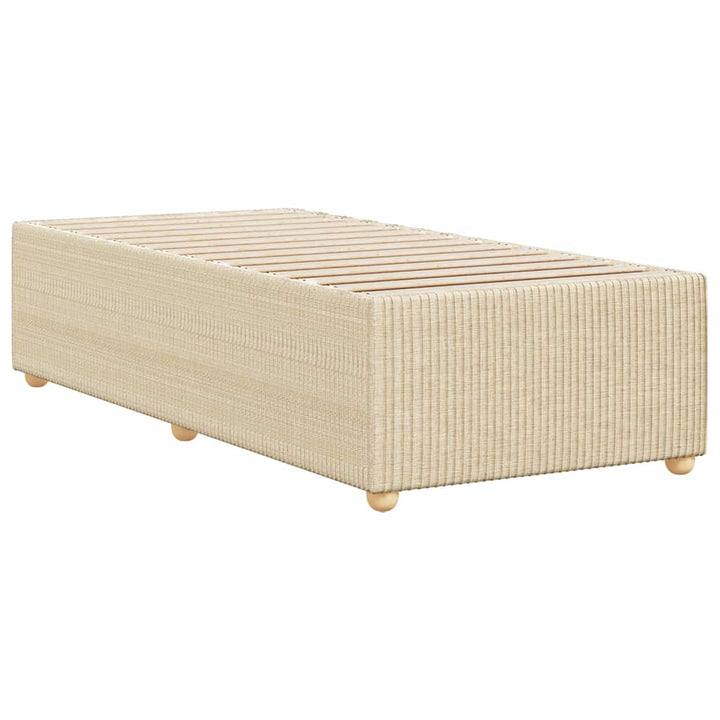 Sengeramme uden madras Creme 100x200 cm Stof