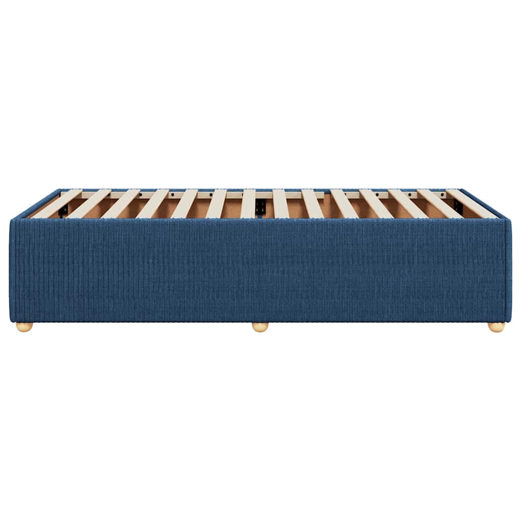 sengeramme uden madras 100x200 cm stof blå
