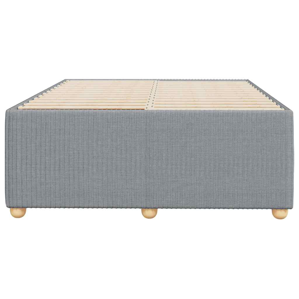 sengeramme uden madras 120x190 cm stof enkeltseng lysegrå