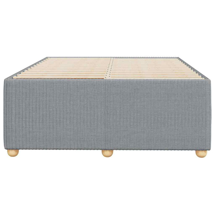 sengeramme uden madras 120x190 cm stof enkeltseng lysegrå