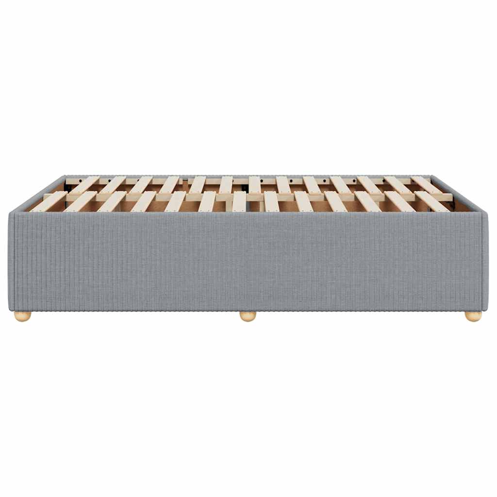 sengeramme uden madras 120x190 cm stof enkeltseng lysegrå