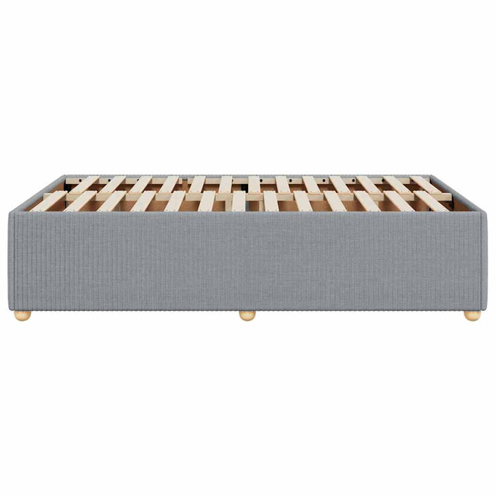 sengeramme uden madras 120x190 cm stof enkeltseng lysegrå