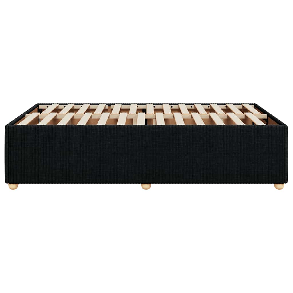 sengeramme uden madras 120x190 cm stof sort