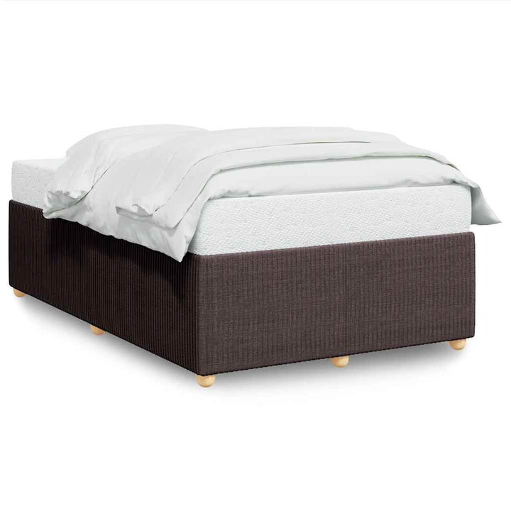 sengeramme uden madras 120x190 cm stof mørkebrun