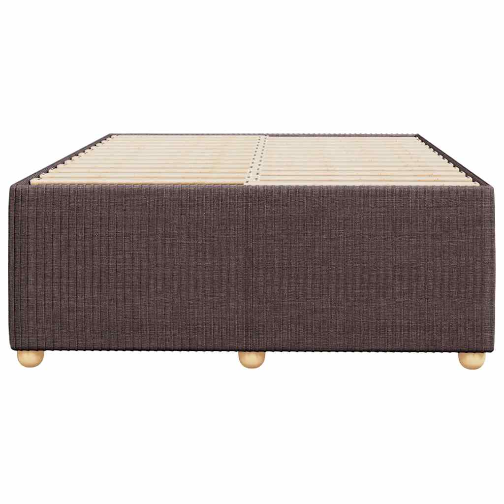 sengeramme uden madras 120x190 cm stof mørkebrun