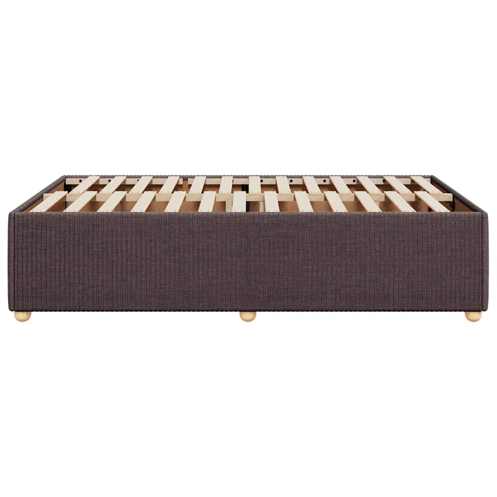 sengeramme uden madras 120x190 cm stof mørkebrun