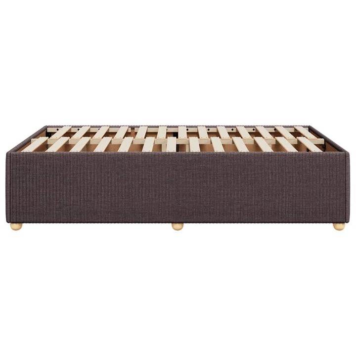 sengeramme uden madras 120x190 cm stof mørkebrun