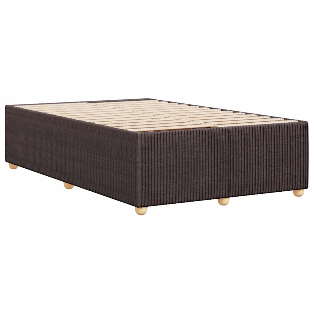 sengeramme uden madras 120x190 cm stof mørkebrun