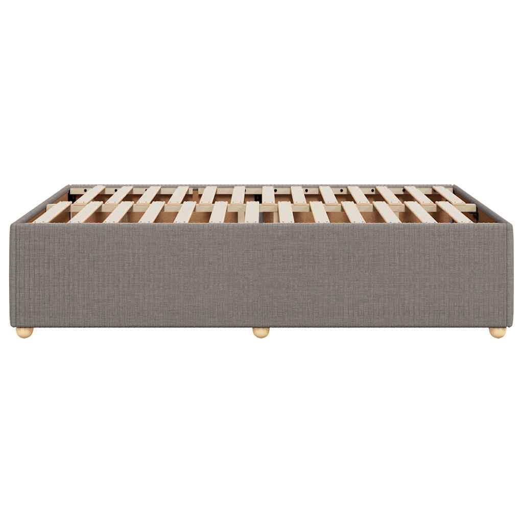 sengeramme uden madras 120x190 cm stof gråbrun