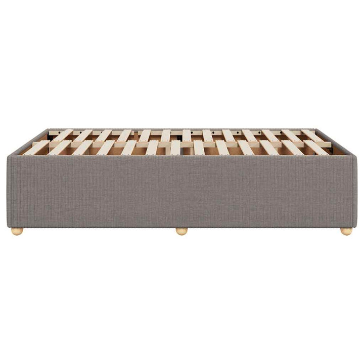 sengeramme uden madras 120x190 cm stof gråbrun