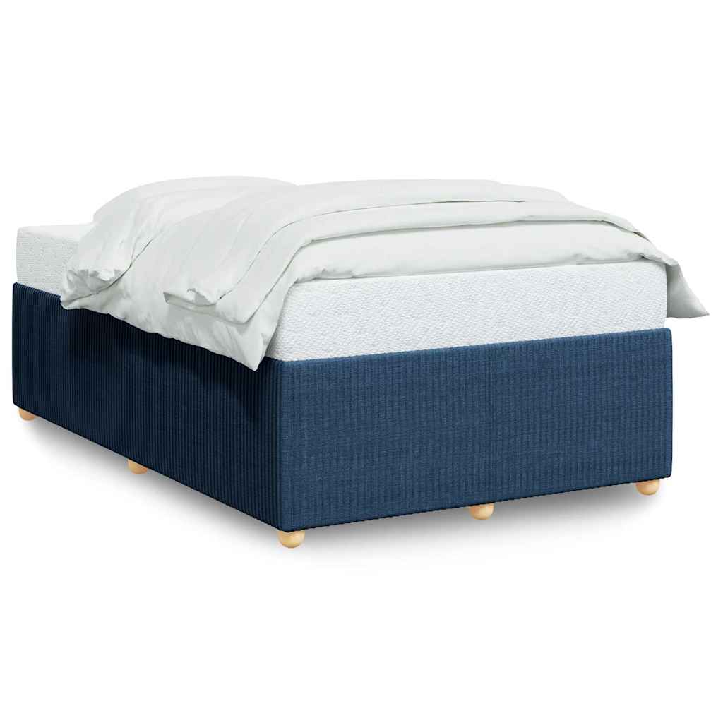 sengeramme uden madras 120x190 cm stof blå