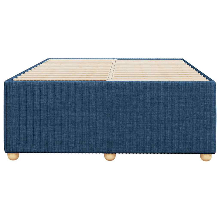 sengeramme uden madras 120x190 cm stof blå