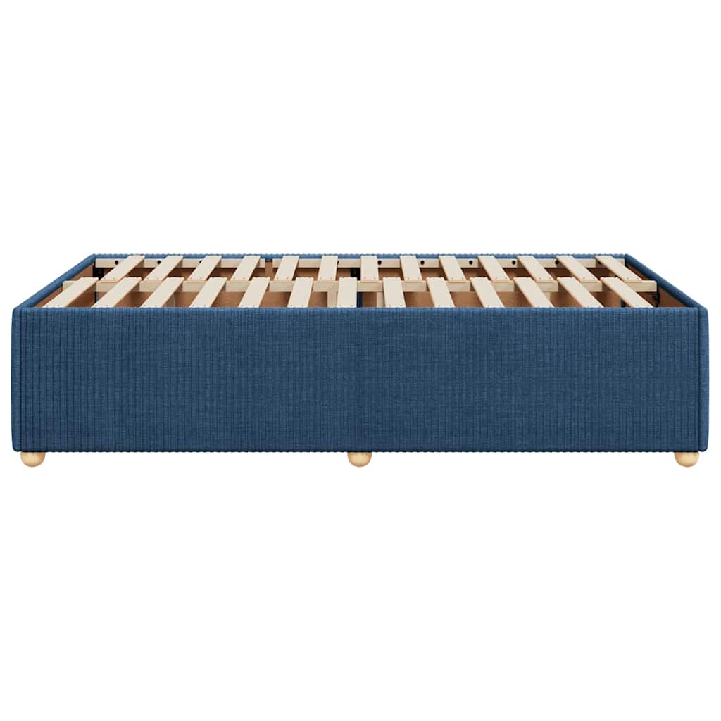 sengeramme uden madras 120x190 cm stof blå