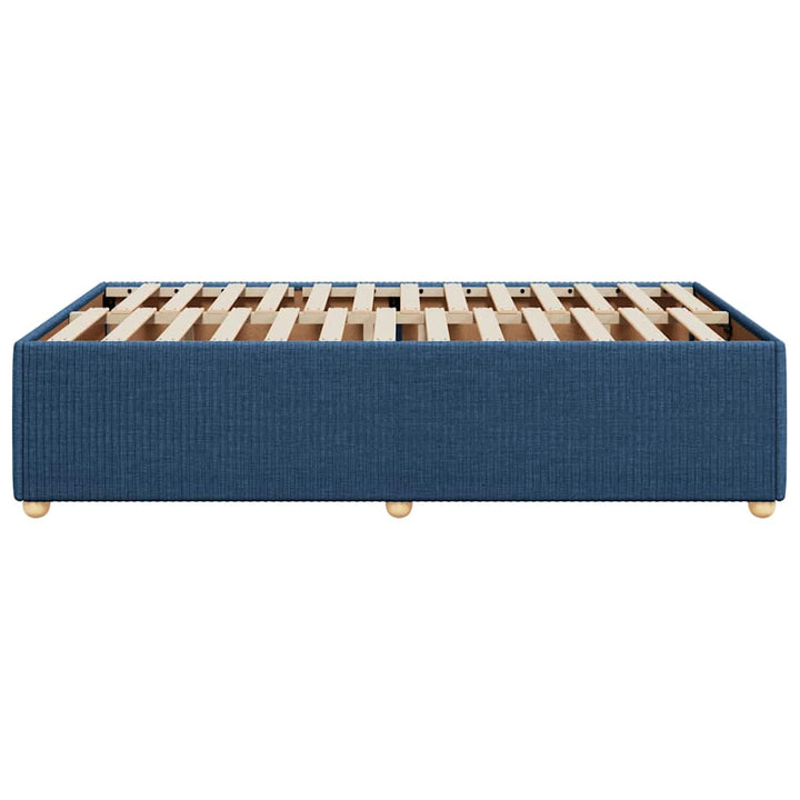 sengeramme uden madras 120x190 cm stof blå