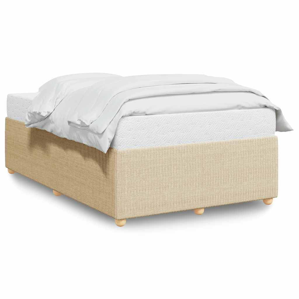 Sengeramme uden madras Creme 120x200 cm Stof