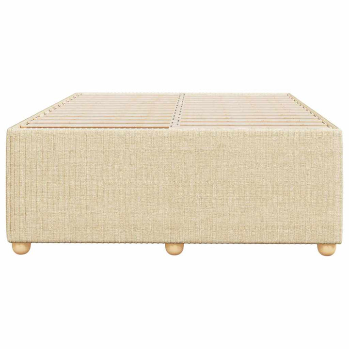 Sengeramme uden madras Creme 120x200 cm Stof