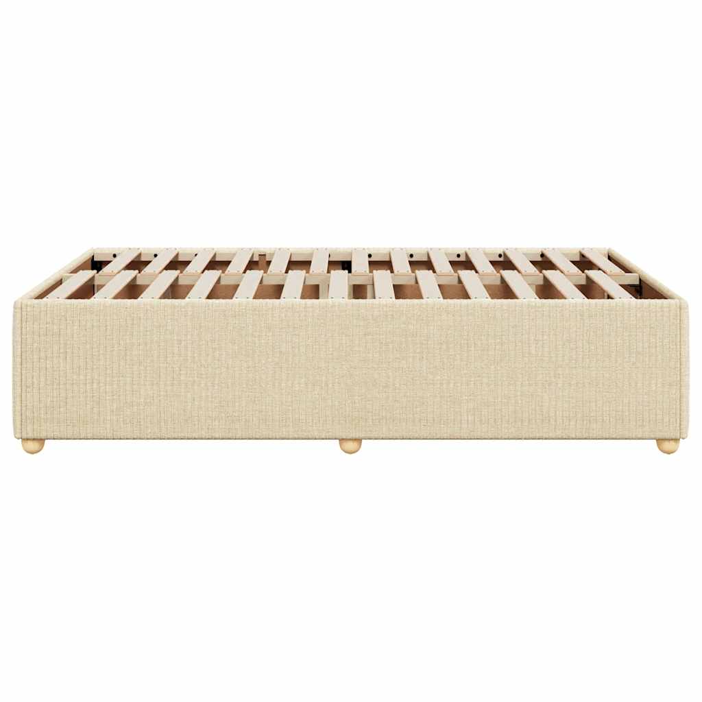 Sengeramme uden madras Creme 120x200 cm Stof