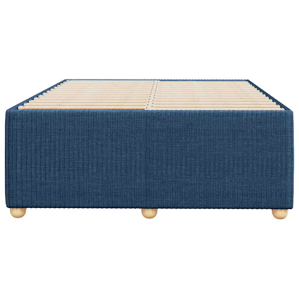 sengeramme uden madras 120x200 cm stof blå