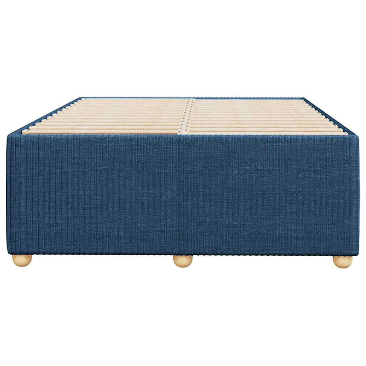 sengeramme uden madras 120x200 cm stof blå