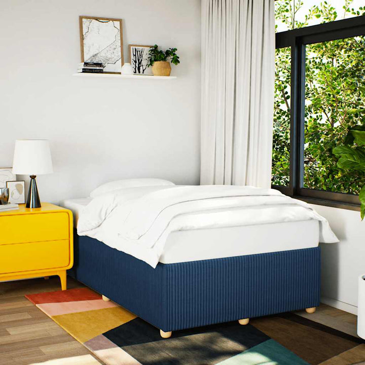 sengeramme uden madras 120x200 cm stof blå