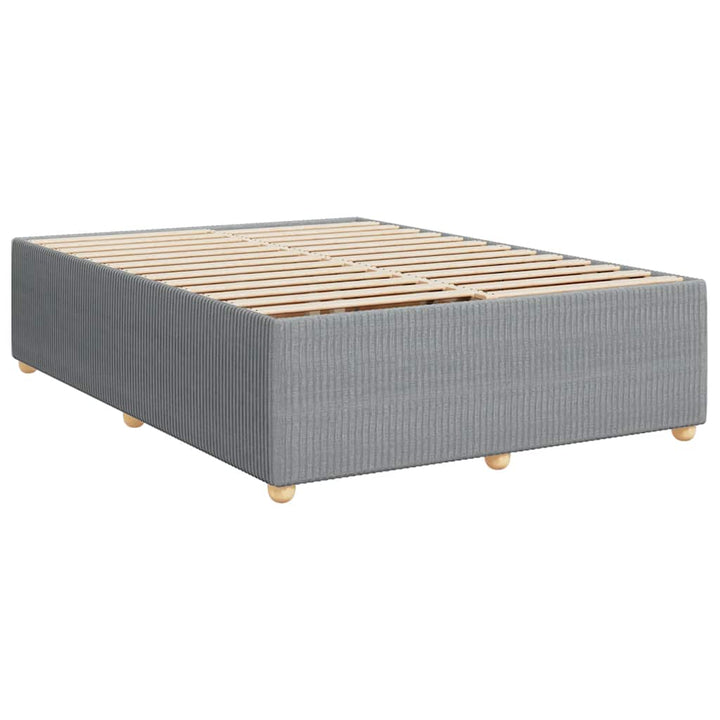 sengeramme uden madras 140x190 cm stof lysegrå