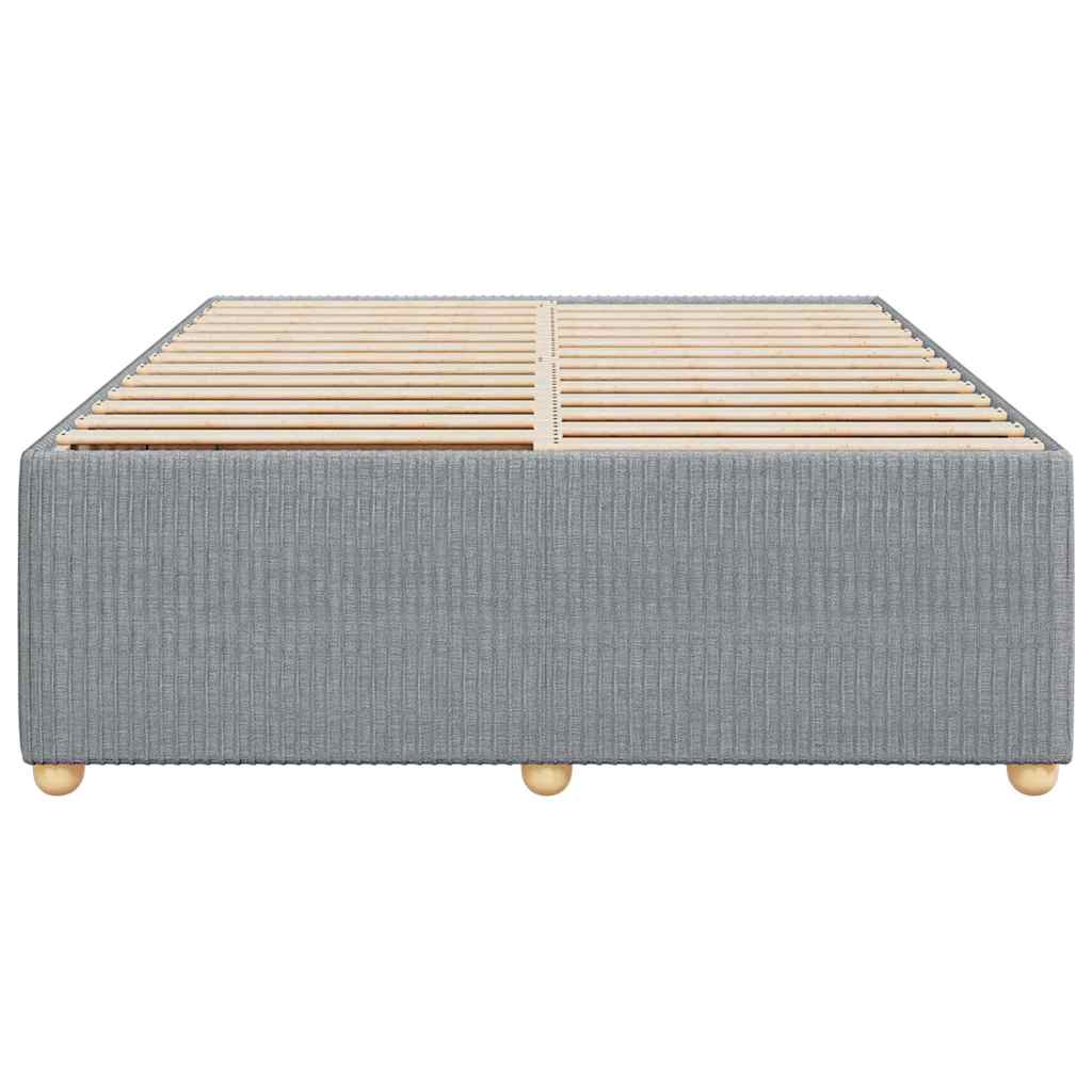 sengeramme uden madras 140x190 cm stof lysegrå